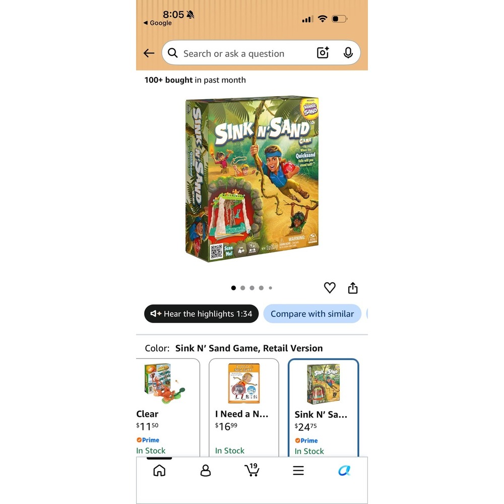 BRAND NEW Sink N' Sand Game w/ Kinetic Sand for Kids or Adults. Originally $25 - Picture 5 of 5
